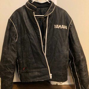 Yamaha Vintage Leather Motorcycle Jacket